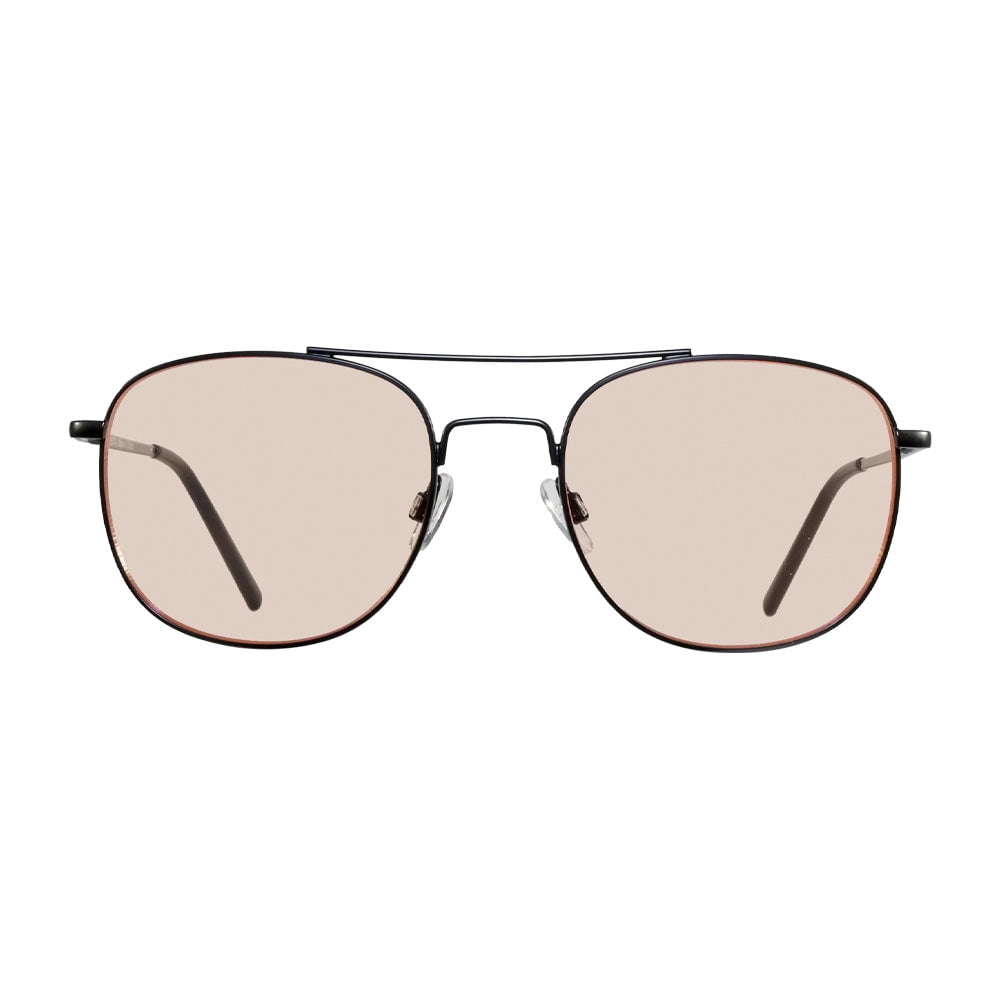 Aray Black Gunmetal Night Driving Glasses Sunglasses in Rose Lens for Adults
