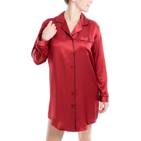 

Women s Silk Sleepwear 100% Silk Sleepshirt