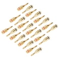 thumbnail image 1 of Enchufes de cable de altavoz de coche, juego de 24 piezas Conectores de banana chapados en oro Conectores rápidos universales para cables de altavoz de 12 a 18 AWG, 1 of 5