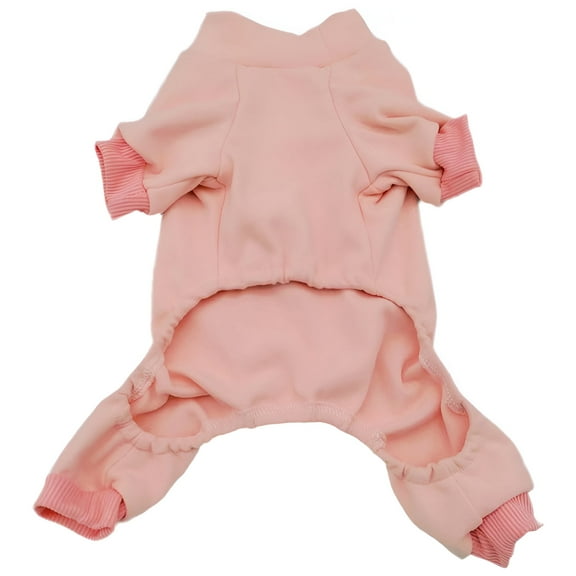 TELOLY Dog Pajamas,Cute Patterns Dog Apparel & Accessories,Cozy Outfit Boy Dog Clothes,Pink,XL
