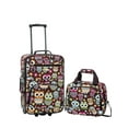 Rockland Luggage Jungle 4 Piece Softside Expandable Luggage Set F125