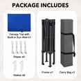 thumbnail image 4 of INTER HUT 6x4 Pop up Portable Canopy Tent, Instant Folding Sun Shelter with Carry Bag, Blue, 4 of 8