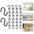 thumbnail image 2 of HERFIER 100pcs Black Metal S Hooks Metal S Hanging Hooks Heavy Duty S Hanger Hooks 0.79x0.59x0.08in, 2 of 9