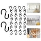 thumbnail image 4 of Ganchos de metal de black metal de 100 piezas Sanchos de metal S Hanging Hanger Schanning Switchs, 4 of 5