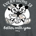 thumbnail image 3 of Disney - Mickey & Friends - Mickey & Minnie in Love - Everything is Better with You - Women's Racerback Tank Top, 3 of 5