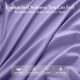 thumbnail image 5 of Lux Decor Queen Bed Sheets - 6 Piece Ultra-Soft Microfiber Sheets Set, Deep Pocket Fitted Sheet, Flat Sheet & 4 Pillowcases, Breathable Hotel Luxury, OEKO-TEX Certified, Lavender, 5 of 10