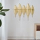 thumbnail image 1 of Hojas decorativas Colgador de hierro Baño Decoración de pared Estante montado en la pared con 5 ganchos Ropa Perchero de pared para puerta Ventanas Áurea45x41.5x4.5cm BLESIY Percheros, 1 of 8