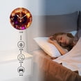thumbnail image 4 of Non-Ticking Silent Wall Clocks Battery Operated Personalized Decor Clock for Living Room,Bedroom-Young Black Woman With Curly Hair Celebrating In Colorful Lights(10inch), 4 of 4