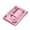 Pink necklace plate, variant on MOMOJIA Multi Functional Plastic Beading Tray For Necklace Bracelet Creation Ergonomic Craft Tool With Sliding Channels