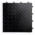 thumbnail image 2 of Big Floors RaceDeck Diamond Plate Design, Durable Interlocking Modular Garage Flooring Tile (12 Pack), Black, 2 of 4