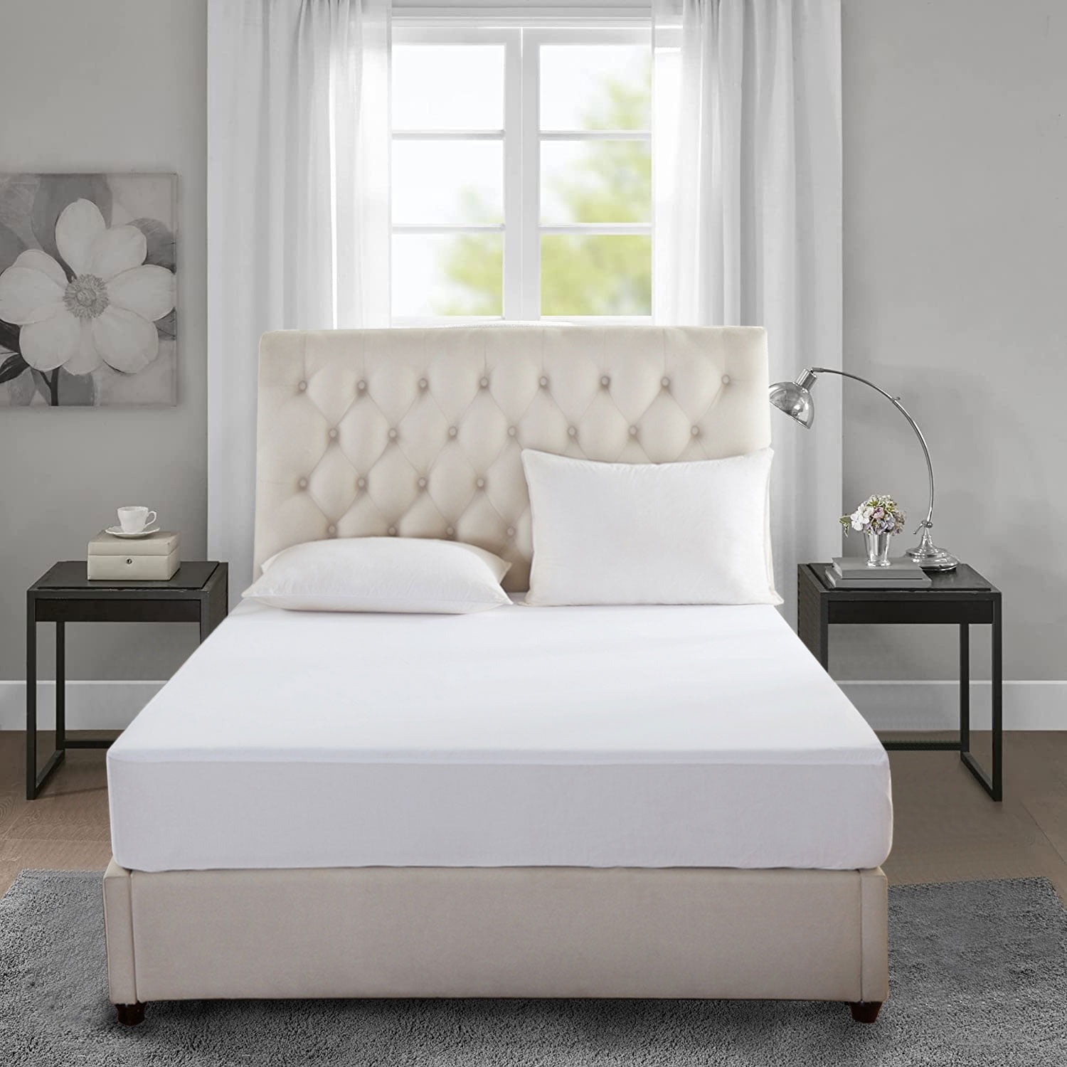 JML Waterproof Fitted Mattress Protector, Mattress Cover for Bed, King