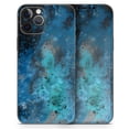 thumbnail image 5 of DesignSkinz Blue and Teal Painted Universe Full-Body Skin Decal Wrap Cover for iPhone SE, 5 of 9