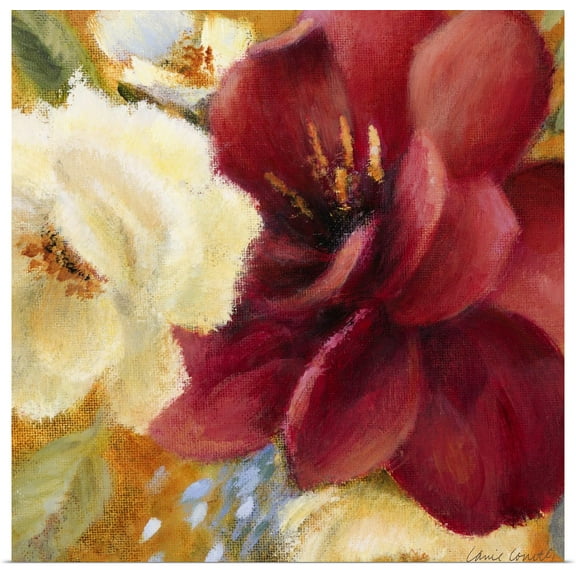 Great BIG Canvas | Rolled Lanie Loreth Poster Print entitled Billowing Blooms I