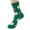 Green, variant on Arlun 1 Pair Christmas Medium Tube Socks for Women Cute Reindeer Santa Claus Snowman Graphic Mid-Calf Socks Fun Novelty Stocking Suitable for Christmas Gifts Beige One Size