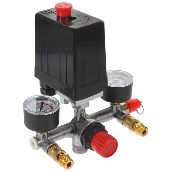 LABSERRON 1Pc Single Hole Pressure Reducing Valve with Barometer Safety for Water Conducting