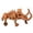 Gold, variant on 3D Printed Articulated Mammoth Skeleton Model Realistic Prehistoric Elephant Sculpture for Study Desk Decoration and Collectible Display White