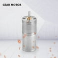 thumbnail image 4 of Motor de engranje dc 12v 25ga 370 25 mm Alto par Eléctrico de Baja Velocidad Motorreductor Excéntrico Eje de Salida Diámetro Caja de Cambios, 4 of 7
