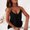 Black, variant on Aofany Women Tops Chain Suspender Vintage Summer V Neck Sleeveless Tank Tops Blouse Black M