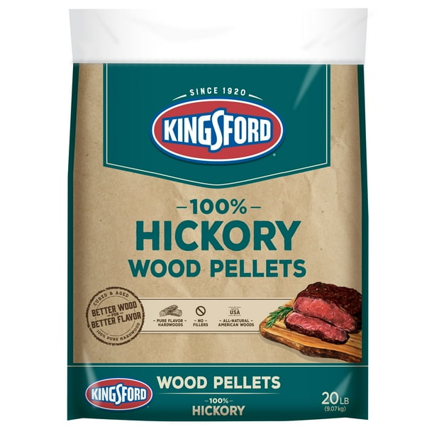 Kingsford 100 Hardwood Pellets for Grills, Hickory, 20 Pounds