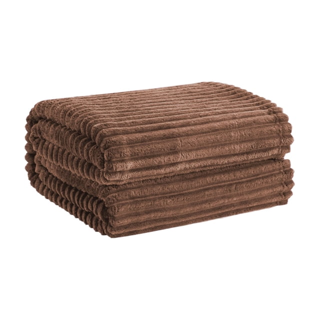 59x79 Inch Summer Cool Blanket Cooling Blanket Flannel Fleece Throw Blanket Ribbed Throw Throw Blanket for Chair Super Soft,Fluffy and Warm Blankets for Summer Spring for Travel Camping
