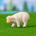 thumbnail image 4 of HCTSHG ​​Miniature Sheep Figures​​, Resin Decorative Animals, ​​Farmhouse Shelf Sculptures​​, Creative Home Decor Ideas, Rustic Animal Figurine Ornaments, Collectible Display, 4 of 5