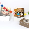 thumbnail image 2 of Raindrops Heart Shaped Wood Photo Clips for Wall Display with Strong Construction and Rope Multi Color 50pcs, 2 of 8