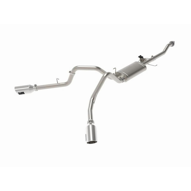 Fits 2015-2020 Ford F-150 Advanced FLOW Engineering Exhaust System Kit 49-33123-P Gemini XV Cat-Back System; Stainless Steel; With Single Muffler; 3 Inch Pipe Diameter; Single Exhaust With Dual Exits