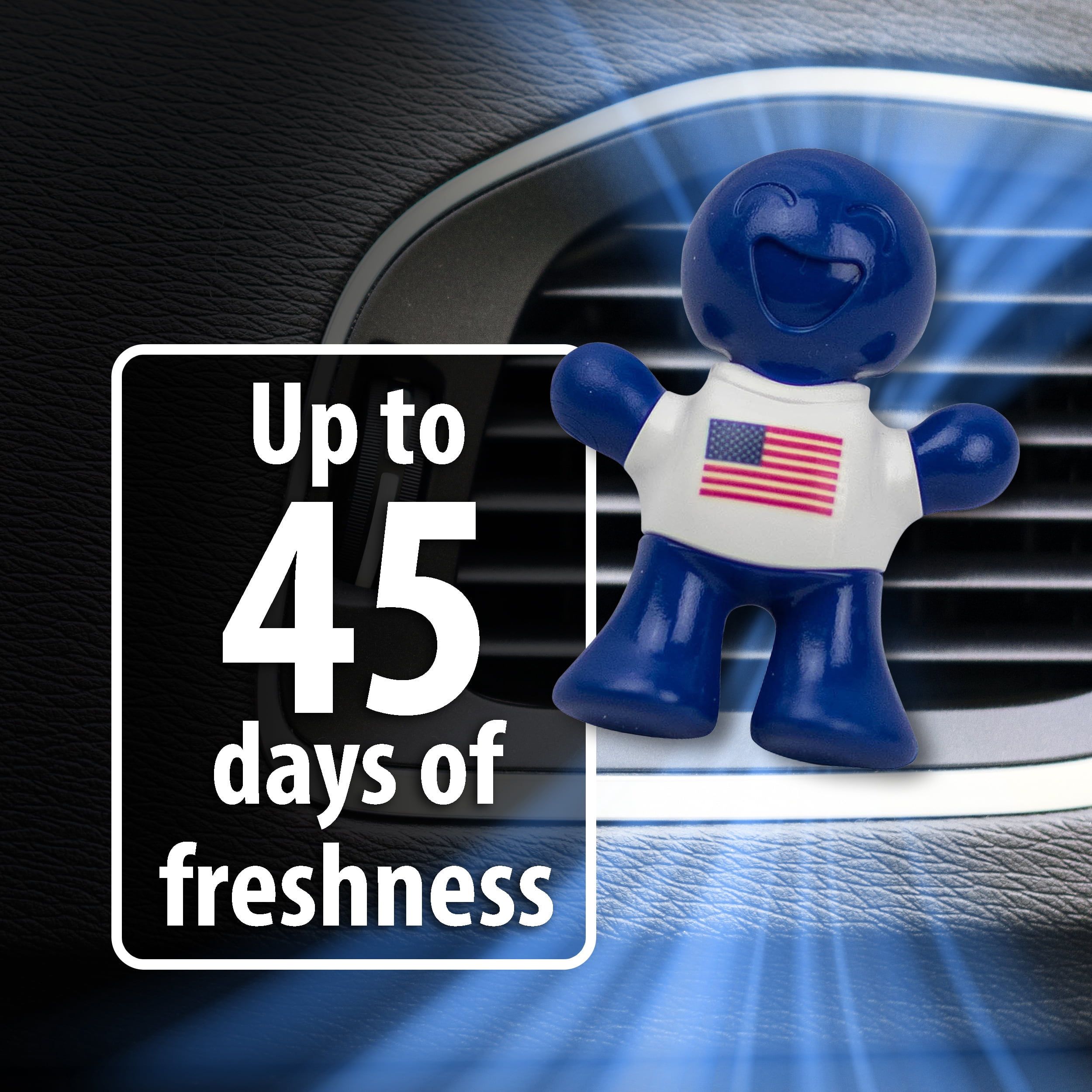 (2 pack) Little Joe 96419 USA Edition New Car Scent Car Air Freshener A/C Vent Clip Uses Alcohol-Free Fragrance Oil is Non-Hazardous and Non-Toxic Plastic, Pack of 1
