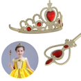 thumbnail image 4 of Accesorios para vestir princesas: Cosplay, corona, cetro, carnaval, fiesta de cumpleaños, fiesta de Halloween., 4 of 4