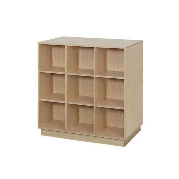 12 in. 18 Wood Cubbie Double Sided Display, Maple