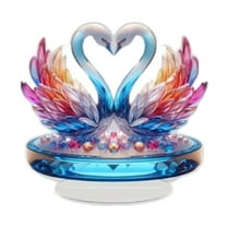 TISHITA Acrylic Sculpture Swan Statue Decors Desk Gifts Living Room Collectable Crafts Centerpiece Bookshelf Valentine's Day Ornament