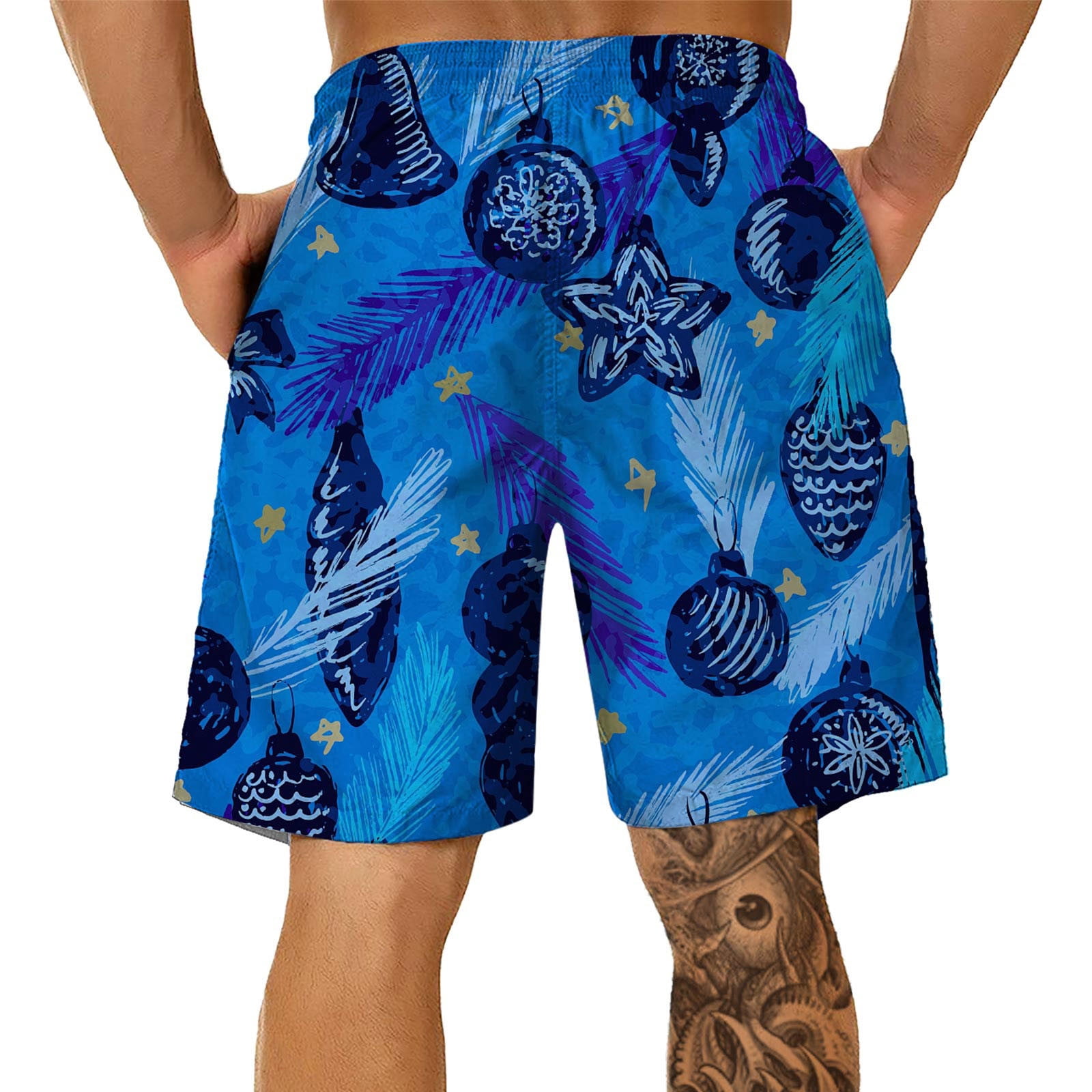 Mens Board Shorts Slimming 3D Printed 