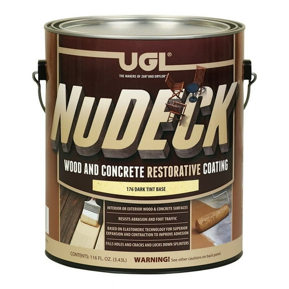 UGL NuDECK Flat Dark Tint Base Deep Tone Base Floor and Patio Coating 1 gal