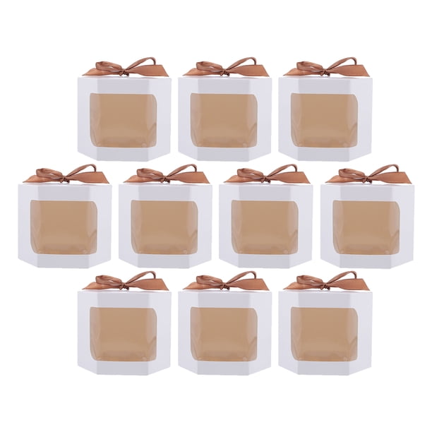 10 cajas de papel para galletas, dulces, regalos, embalaje de cartón