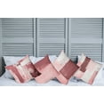 thumbnail image 4 of Ambesonne Throw Pillow Cover 4 Pack, , 24", Dried Rose Blush and Coconut, 4 of 7