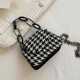thumbnail image 2 of Bolso de hombro con estampado de cuadros de pata de gallo bolso cruzado de lana para mujer bolso con cadena JShteea Para Estrenar, 2 of 9