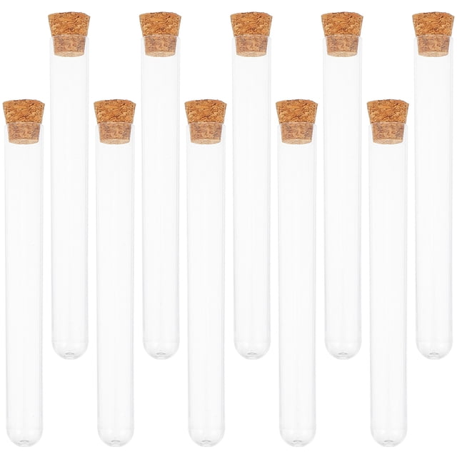 MasteelfCA 30pcs Transparent Storage Test Tubes Multi-functional Test Tubes with Cork