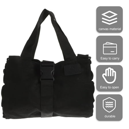 UPOUART Tool Roll Bag Black Canvas 1Pcs 18.5X10.5In