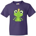 thumbnail image 3 of Inktastic Cute Frog, Green Frog, Frog Prince, Crown Youth T-Shirt, 3 of 5