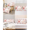 thumbnail image 6 of Red Orange Coastal Satin Pillowcase for Hair and Skin with Zipper, Soft Breathable Cooling Silk Pillow Cases, Sea Turtle Nautical Coral Summer Beach Body Pillow Covers Bed Pillows 20"x54", 6 of 6