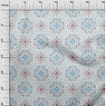 thumbnail image 2 of oneOone Cotton Flex Light Blue Fabric Floral|Heart & Dots Fabric For Sewing Printed Craft Fabric By The Yard 40 Inch Wide, 2 of 4