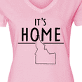 thumbnail image 4 of Inktastic It's Home- State of Idaho Outline Women's V-Neck T-Shirt, 4 of 5