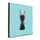 thumbnail image 1 of "Caroline's Treasures Checkerboard Blue Doberman Artwork Panel decoración de pared, multicolor" Caroline's Treasures BB1183UP88, 1 of 1