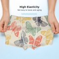 thumbnail image 3 of Yiaed Butterfly Print Boys' Boxer Briefs Cotton Casual Stretch Comfort Boys Boxers - Kids Boxer Briefs Underwear for Boys (6-18)-Small, 3 of 5