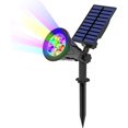 thumbnail image 1 of Hongchun 7 LED Solar Light, Solar Floodlight with 7 Color Change, Outdoor Wireless Waterproof IP65 Garden Light with 180° Adjustable Outdoor Solar Spotlight for Garden, Yard, Outdoor, Path, 1 of 5
