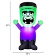 thumbnail image 3 of Occasions Halloween 5 Foot Inflatable Baby Frankenstein Monster, 3 of 7