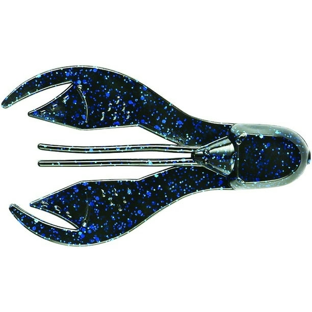 Yum Fishing Lure YCK321 Chunk Soft Plastic Crawfish 3 1/4" Black Blue