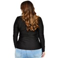 thumbnail image 3 of Blusa de satín Roman Fashion/Tallas Extras, 1802 (Negro) negro 42 Roman Fashion BL-GR-1802-NEGRO-ALL, 3 of 6