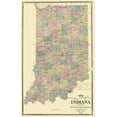 thumbnail image 2 of Baskin 10x14 Black Ornate Wood Framed with Double Matting Museum Art Print Titled - Indiana - Baskin 1876, 2 of 4