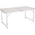 thumbnail image 1 of 4ft Silver Outdoor Folding Table Aluminum Alloy Rectangular 30kg, 1 of 5